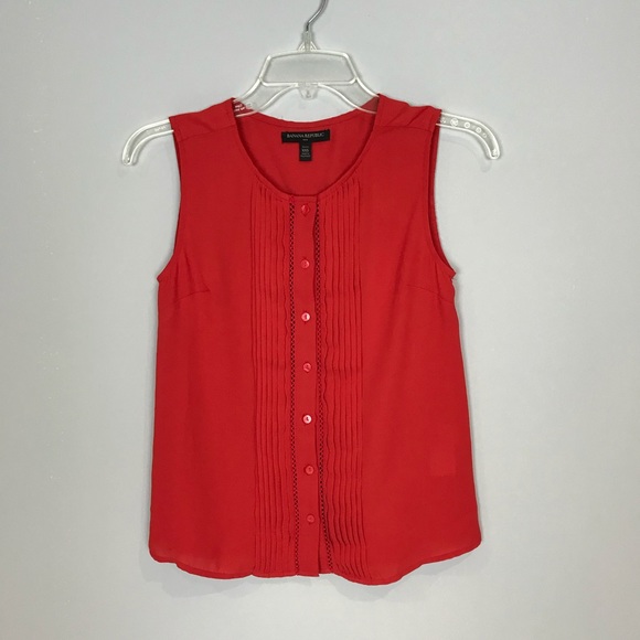 Banana Republic Button Down Blouse Petite - Picture 1 of 5